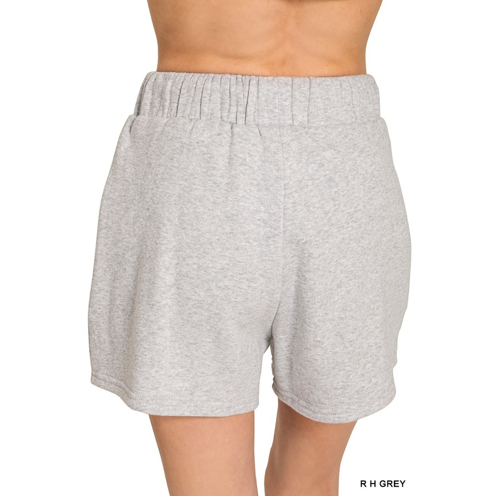 Zenana Sweatshirt Shorts Set Women Large Dusty Blue NWOT Fleece OTOP-4397A5 - Picture 4 of 7